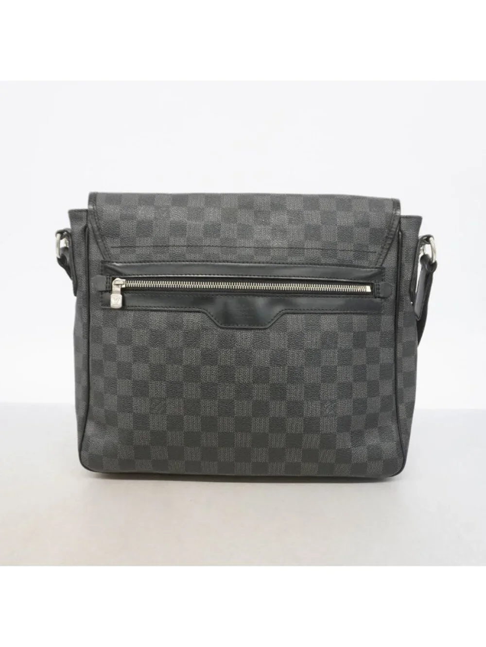 Louis Vuitton Shoulder Bag Damier Graphite Daniel MM Black Gray